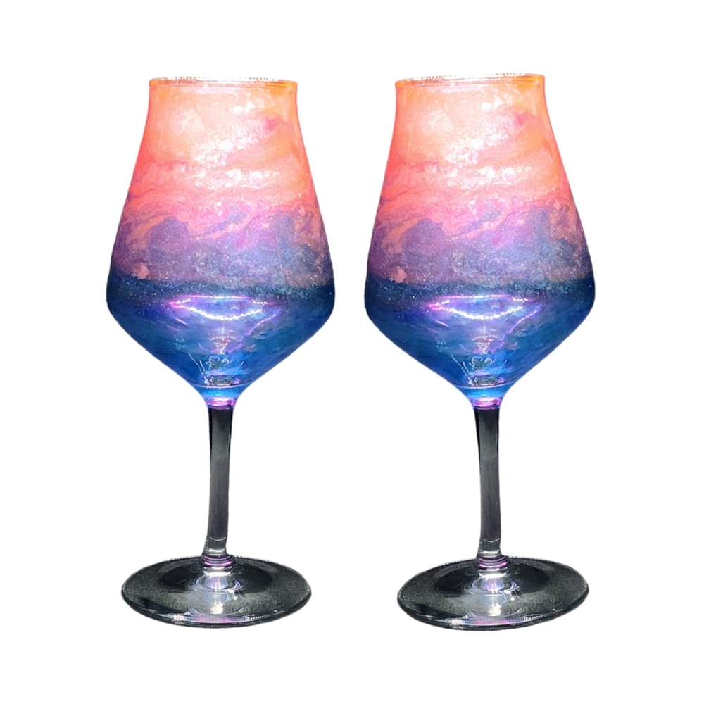 Ombre Fairy/14oz Tulip Wine Set - Picture 5 of 5